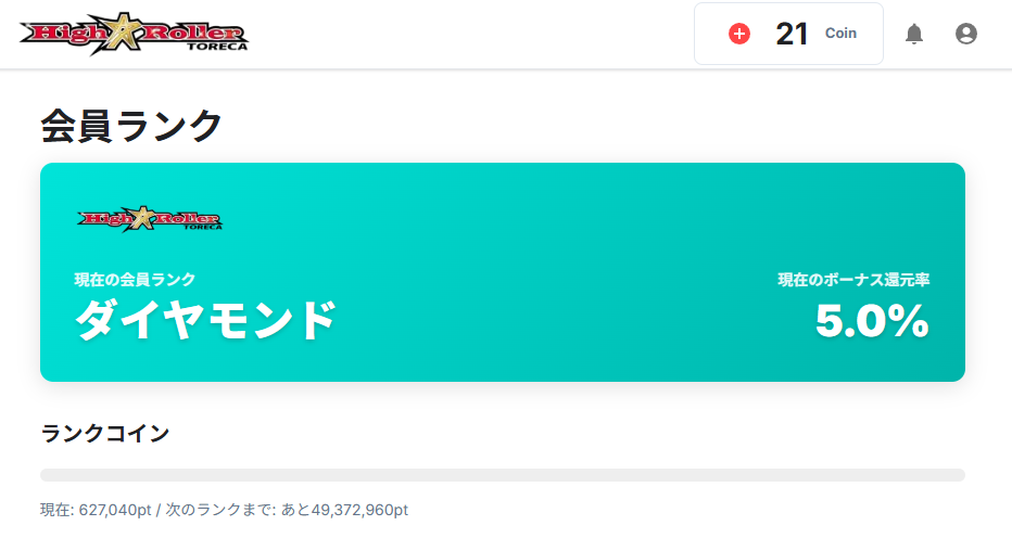 ハイトレのランク